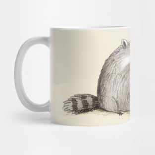 Raccoon on Bongos Mug